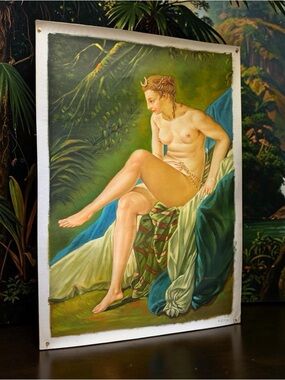 Rolled Oil Painting on Canvas After Francois Boucher’s “Diana Bathing”